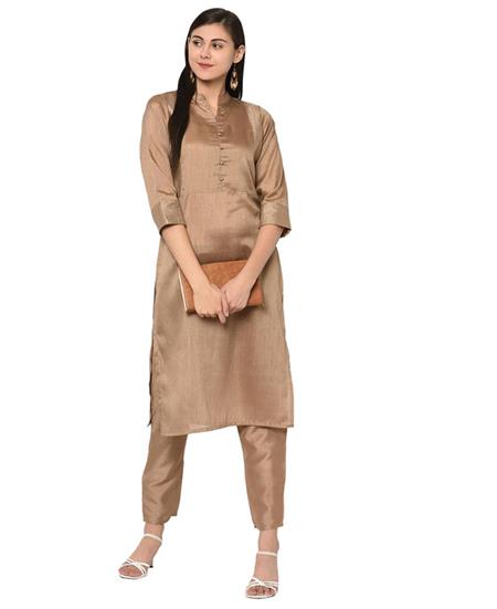 Picture of Well Formed Brown Kurtis & Tunic