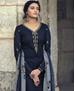 Picture of Fascinating Blue Straight Cut Salwar Kameez