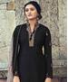 Picture of Ideal Black Straight Cut Salwar Kameez