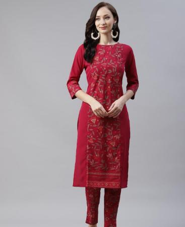 Picture of Alluring Maroon Kurtis & Tunic