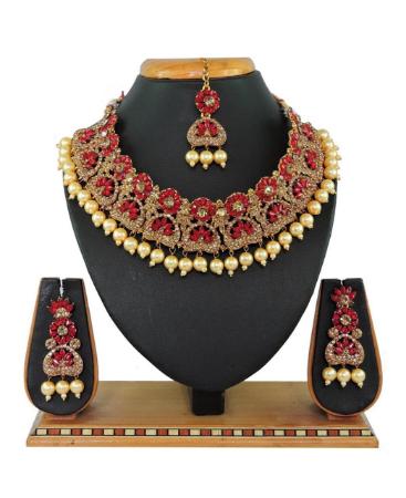 Picture of Sightly Red Necklace Set