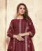 Picture of Enticing Rust Straight Cut Salwar Kameez