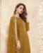 Picture of Gorgeous Mustard Straight Cut Salwar Kameez