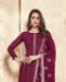 Picture of Delightful Maroon Straight Cut Salwar Kameez