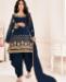 Picture of Graceful Blue Patiala Salwar Kameez