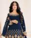 Picture of Graceful Blue Patiala Salwar Kameez