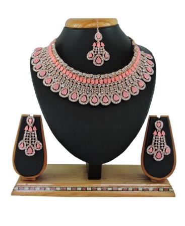 Picture of Shapely Pink Necklace Set