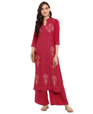 Picture of Pleasing Maroon Kurtis & Tunic