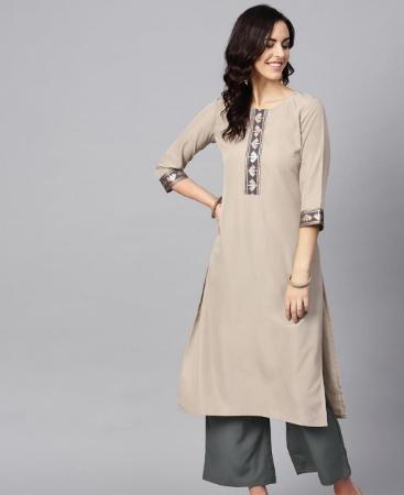 Picture of Comely Beige Kurtis & Tunic