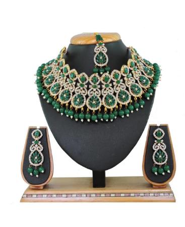 Picture of Elegant Green Necklace Set