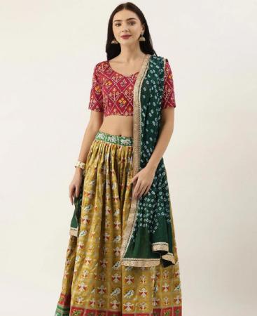 Picture of Sightly Mustard Lehenga Choli