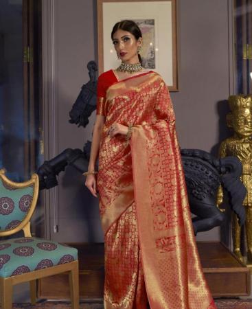 Picture of Statuesque Red Casual Saree