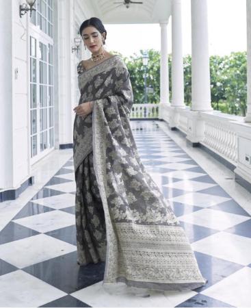 Picture of Graceful Grey Casual Saree