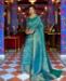 Picture of Magnificent Teal Blue Silk Saree