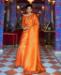 Picture of Statuesque Orange Silk Saree