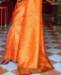 Picture of Statuesque Orange Silk Saree