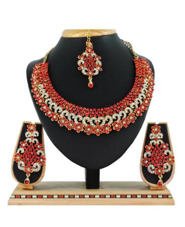 Picture of Classy Red Necklace Set