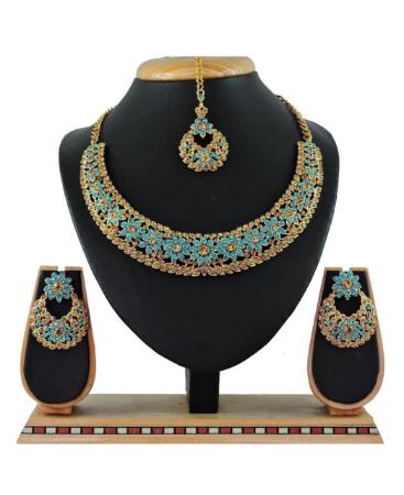 Picture of Good Looking Sky Blue Necklace Set