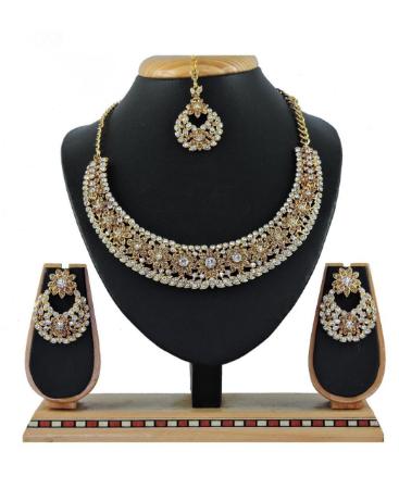 Picture of Sublime Gold & White Necklace Set