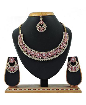 Picture of Appealing Pink Necklace Set