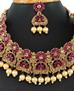 Picture of Shapely Rani Pink Necklace Set