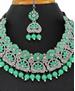 Picture of Statuesque Aqua Green Necklace Set