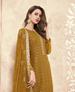 Picture of Gorgeous Mustard Straight Cut Salwar Kameez