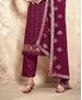 Picture of Delightful Maroon Straight Cut Salwar Kameez