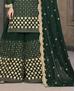 Picture of Ravishing Green Straight Cut Salwar Kameez