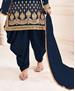 Picture of Graceful Blue Patiala Salwar Kameez