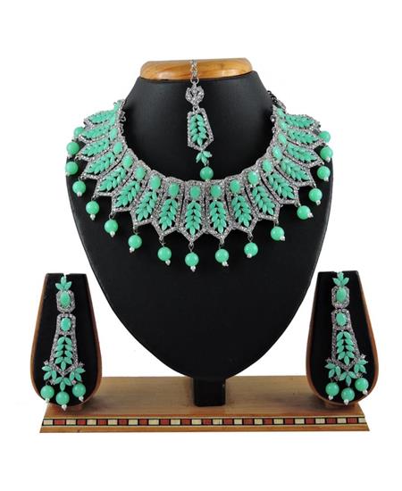 Picture of Superb Rama Mint Necklace Set