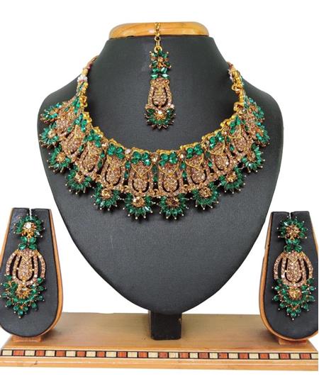 Picture of Appealing Green Necklace Set