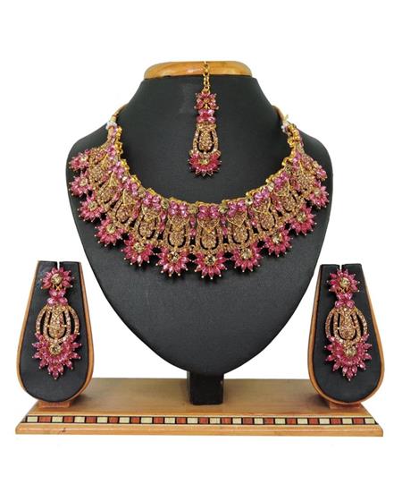 Picture of Stunning Pink Necklace Set