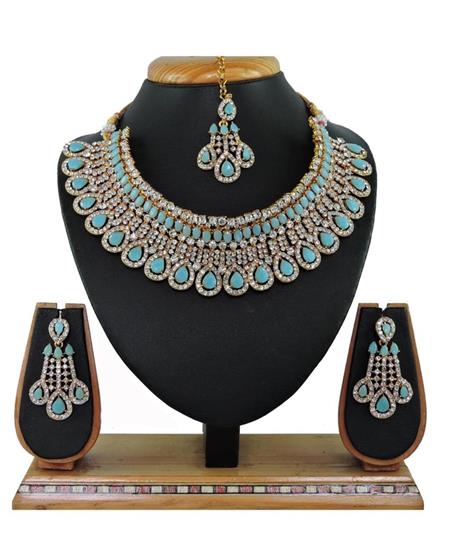 Picture of Alluring Firozi Necklace Set