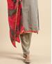 Picture of Exquisite Grey Straight Cut Salwar Kameez