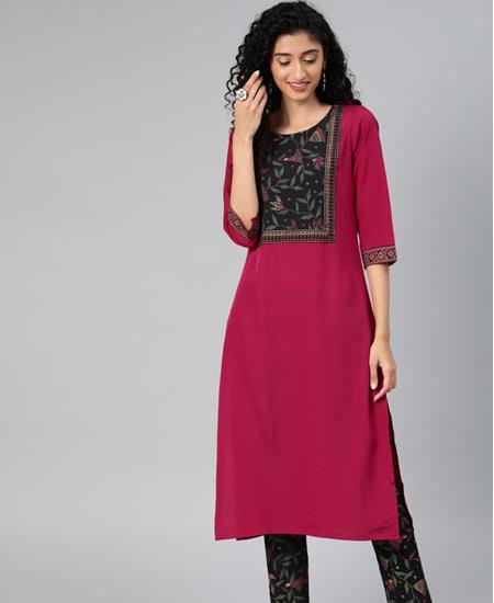 Picture of Shapely Pink Kurtis & Tunic