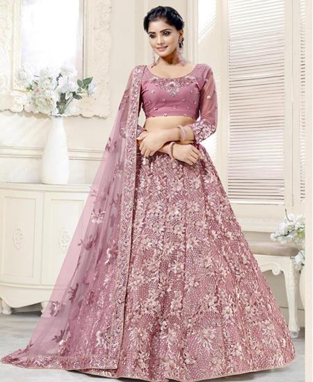 Picture of Good Looking Pink Lehenga Choli