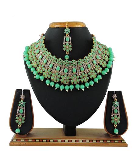 Picture of Lovely Mint Necklace Set