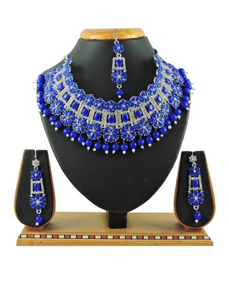 Picture of Stunning Blue Necklace Set