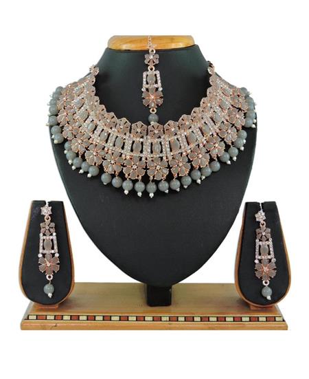 Picture of Alluring Grey Necklace Set