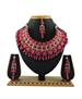 Picture of Stunning Rani Pink Necklace Set