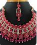 Picture of Stunning Rani Pink Necklace Set