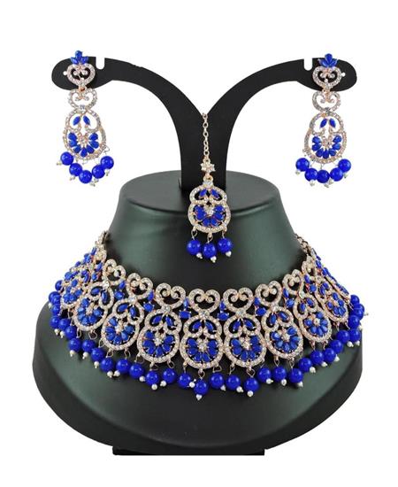 Picture of Magnificent Royal Blue Necklace Set