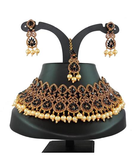 Picture of Exquisite Black Necklace Set