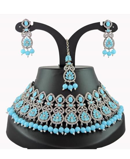 Picture of Splendid Sky Blue Necklace Set