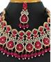 Picture of Excellent Rani Pink Necklace Set