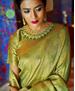 Picture of Fine Olive Silk Saree