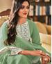 Picture of Lovely Sea Green Designer Salwar Kameez