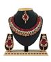 Picture of Radiant Maroon Necklace Set