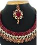 Picture of Radiant Maroon Necklace Set